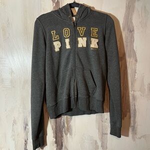 Victoria's Secret PINK Gray Hoodie Size L